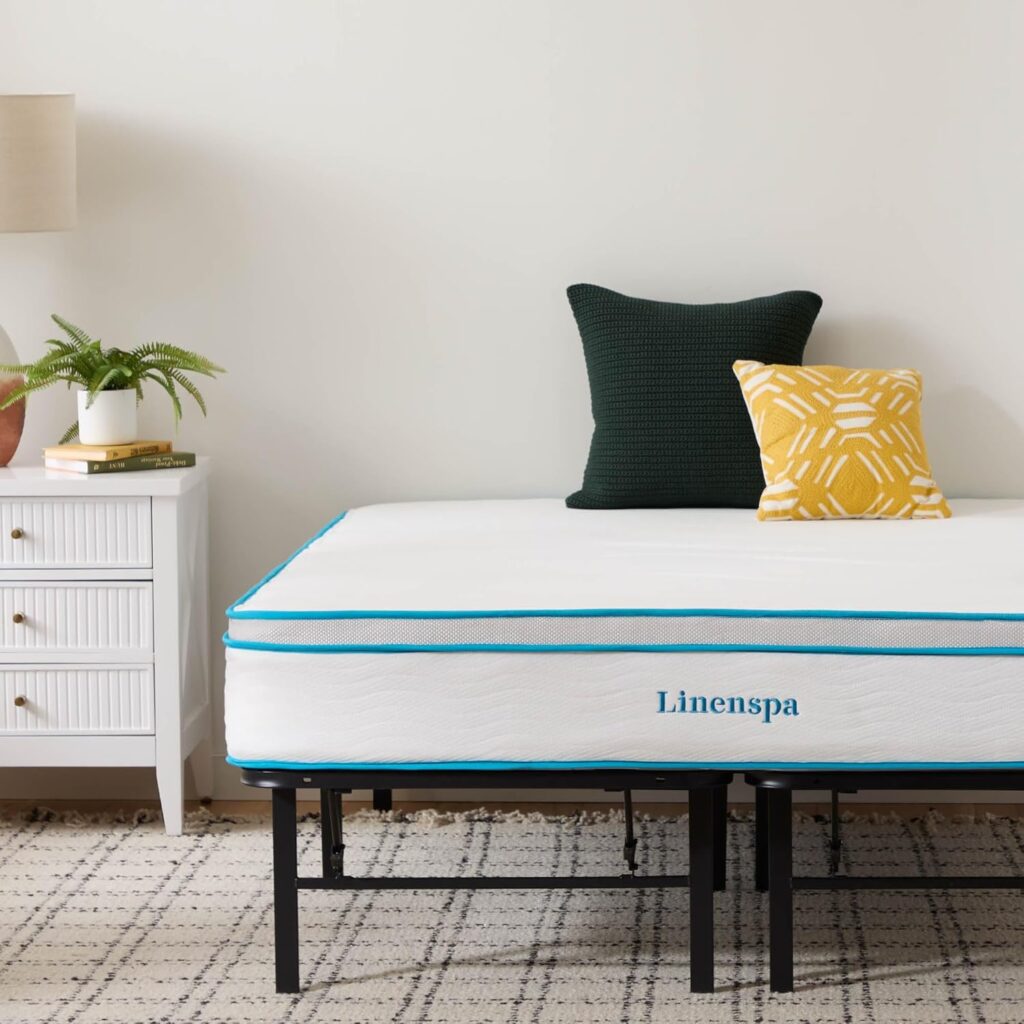 Linenspa 10” Memory Foam and Innerspring Hybrid Mattress