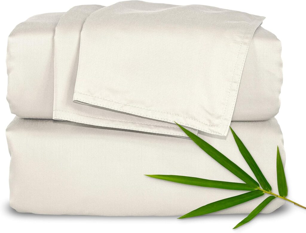 Bamboo sheets for sensitive skin, cooling and soft