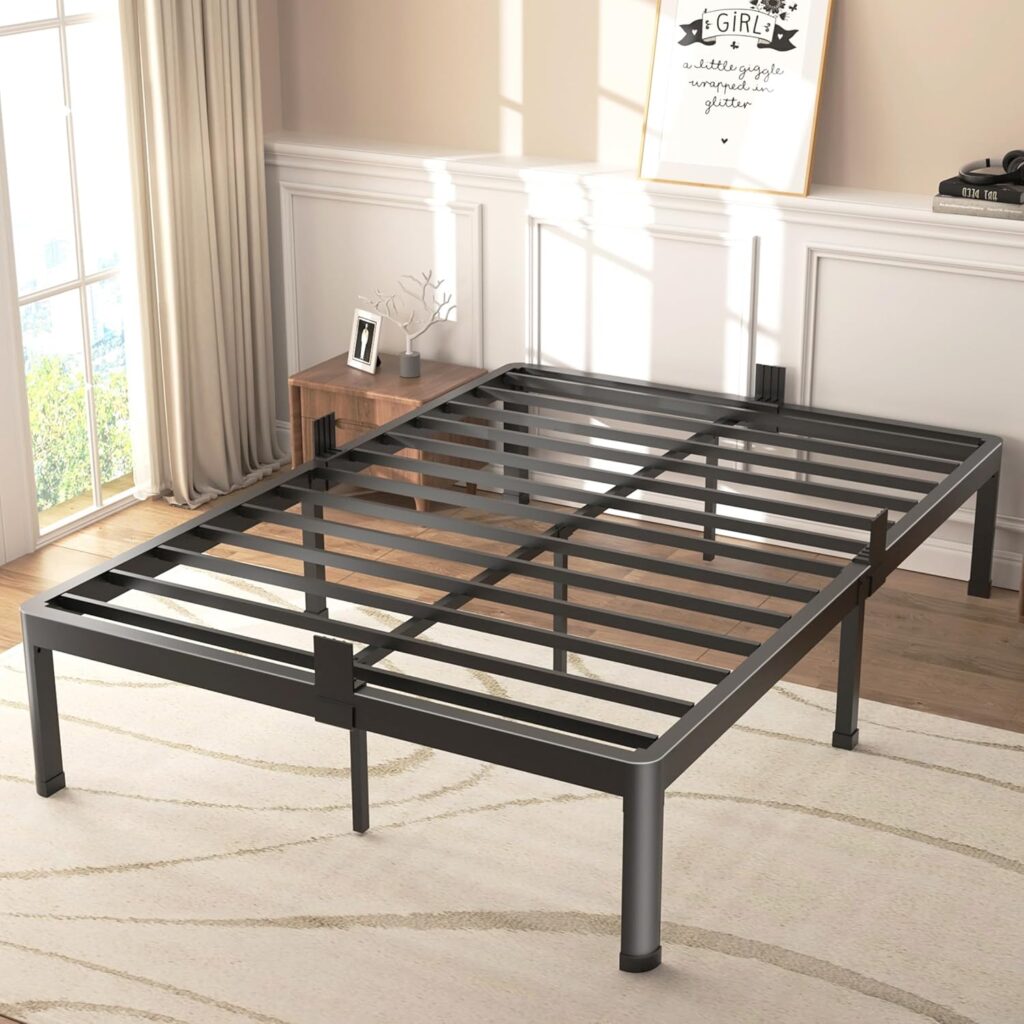 FUIOBYVV metal bed frame for heavy sleepers