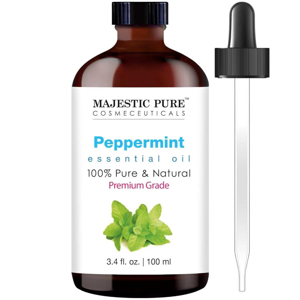 Majestic Pure Peppermint Essential Oil for Sleep Apnea Relief