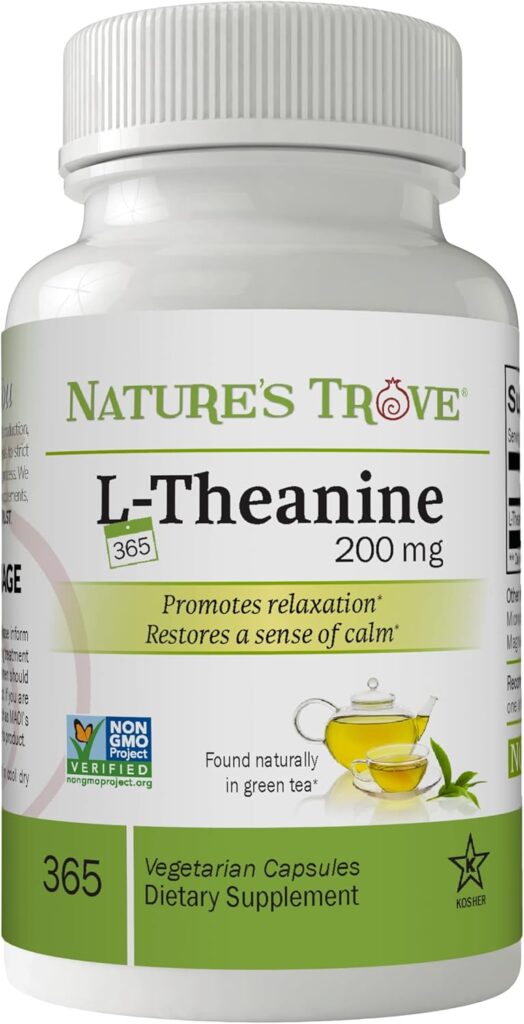 L-theanine capsules natural sleep aid without melatonin