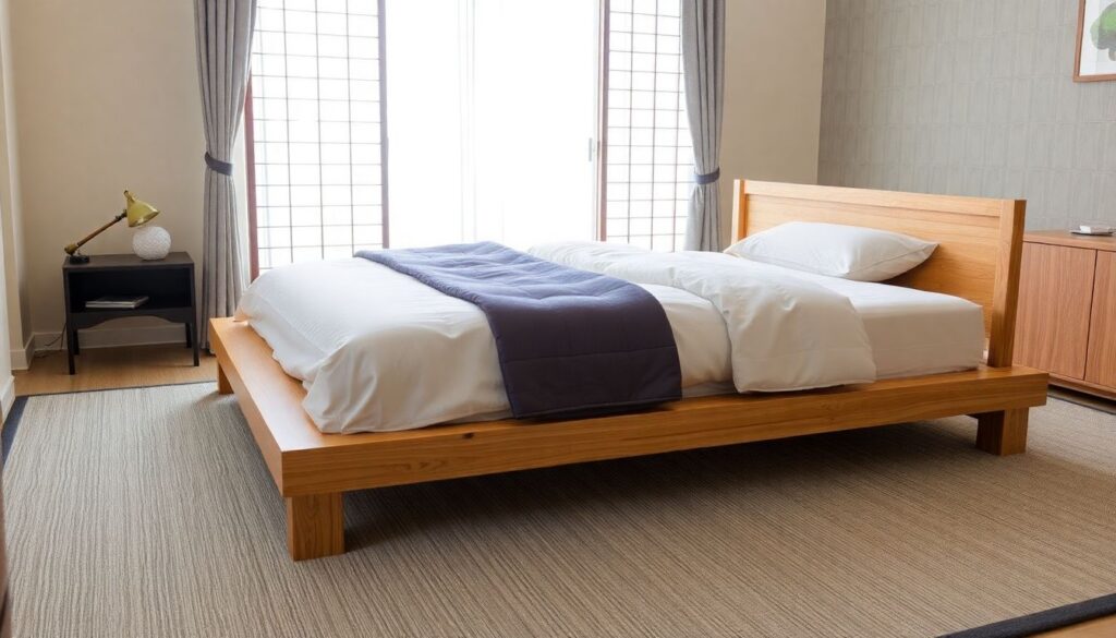 Japanese Floor Bed Frames for Minimalist Sleeping