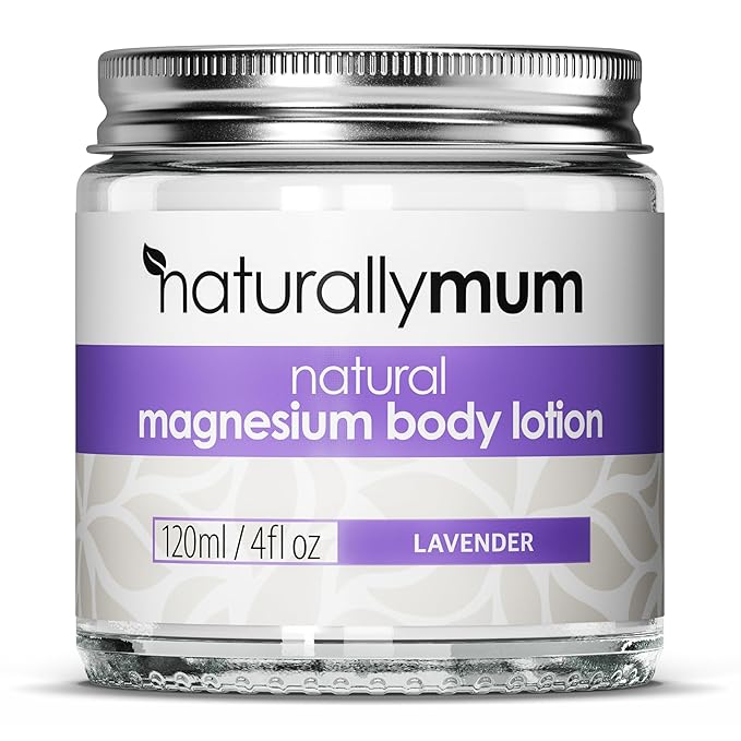 naturallymum natural magnesium body lotion for sleep and anxiety