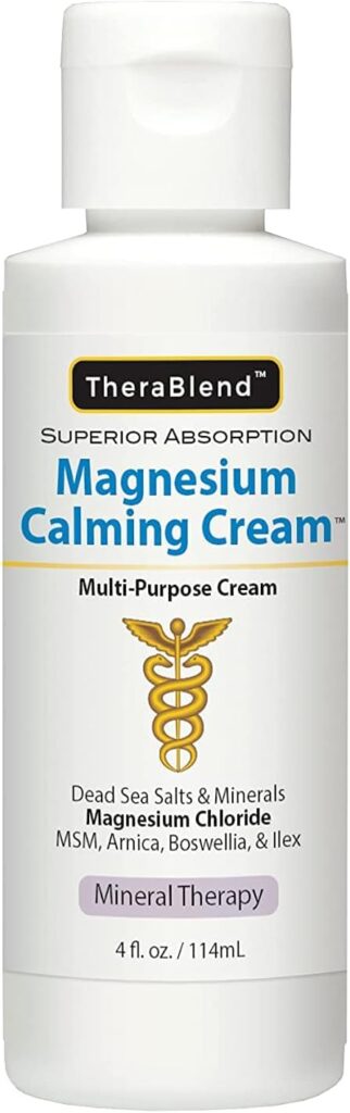 therablend magnesium calming cream for sleep and anxiety