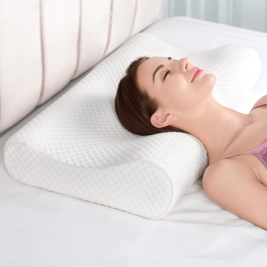 aeromax contour memory foam pillow for neck pain